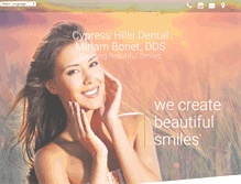 Tablet Screenshot of cypresshillsdental.com